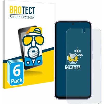Afbeelding van BROTECT (6 Stuks) Antireflecterende Beschermfolie voor Samsung Galaxy A54 5G Anti Glare Screen Protector, Mat, Ontspiegelend