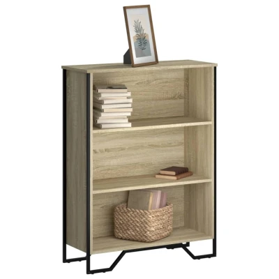 Afbeelding van Boekenkast 80x31x106 cm bewerkt hout sonoma eikenkleurig