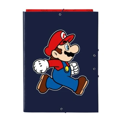 Afbeelding van Ringmap Super Mario Trick Rood Donkerblauw A4 26 x 33.5 2.5 cm