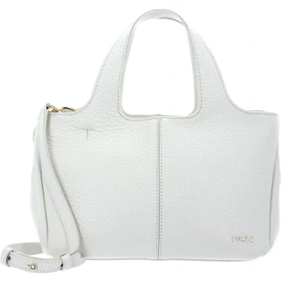Afbeelding van FURLA Leren Handtas Schoudertas Elsa Tote TALCO H Crème