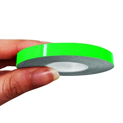 Afbeelding van 4R Quattroerre.it 10491 Trim Strepen Zelfklevende Strips voor Auto&#039;s, Neon Groen, 7 mm x 10 mt
