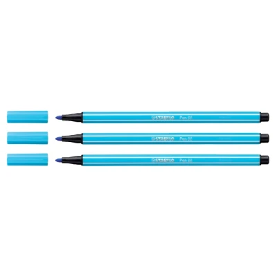 Afbeelding van Stabilo Pen 68 Viltstift, Azuurblauw Viltstift