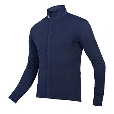 Afbeelding van Endura Xtract Roubaix fietsshirt met lange mouwen voor heren Ademend Zacht aanvoelende stof vochtafvoerend atletische pasvorm achterzakken zakken rits