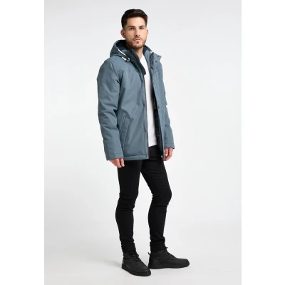 Afbeelding van Gewatteerde winterjas DREIMASTER M / Blauw Grijs 100% Polyester