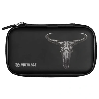 Afbeelding van RUTHLESS Dart Case Professionele Darts Opslag Portemonnee, Zwart, Skull