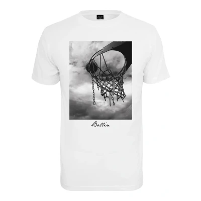 Afbeelding van Mister Tee Ballin Tshirt print, Heren, Maat: 4XL, White