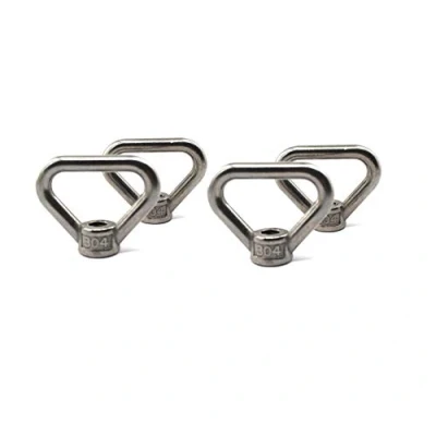 Afbeelding van 4 stks van M8 304 Rvs Heavy Duty Lifting Oogmoer Driehoek Vormige Schroef Bevestiging