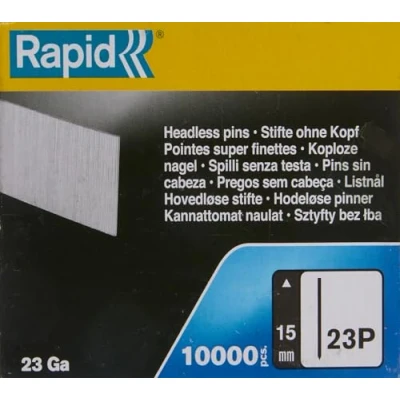 Afbeelding van Rapid Ministift Type 23P, 35mm Brads zonder kop 23Ga, 10.000 St., voor Pneumatische Tacker