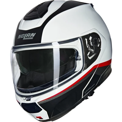 Afbeelding van Nolan N100 6 Incognito N Com Helm, zwart wit rood, afmeting M voor man