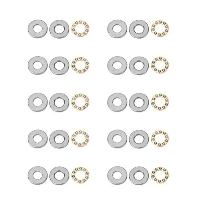 Afbeelding van 10st miniatuur druklagers stuwkracht kogellager hoge precisie platte stalen lagers set voor de productie van machines(F9 20M 9 * 20 7mm)