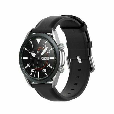 Afbeelding van Classic leren bandje Zwart Xiaomi Mi Watch / S1 Pro Active S2
