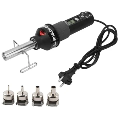 Afbeelding van DEWIN Heteluchtpistool, heteluchtlasapparaat, 220 V, 450 W, lcd instelbaar elektronisch warmtepistool, desolderen, soldeerstation IC SMD BGA
