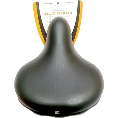 Afbeelding van Selle Fietszadel Classic Retro XL Zwart