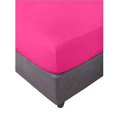 Afbeelding van Miracle Home. Hoeslaken 100% geborstelde microvezel, elastisch, anti pilling. 150X200. Bed 150. Fuchsia