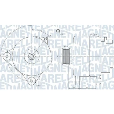 Afbeelding van Magneti Marelli Alternator/Dynamo 063731887010
