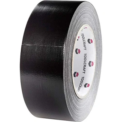 Afbeelding van TOOLCRAFT 54B48L20SC Textieltape Gaffer Zwart (l x b) 20 m 48 mm 1 stuk(s)