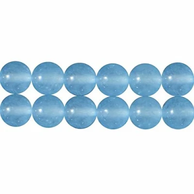Afbeelding van Skybeads Chalcedoon aquablauw, kralen voor het maken van sieraden, 4 mm,, streng 38 cm, 90 stuks