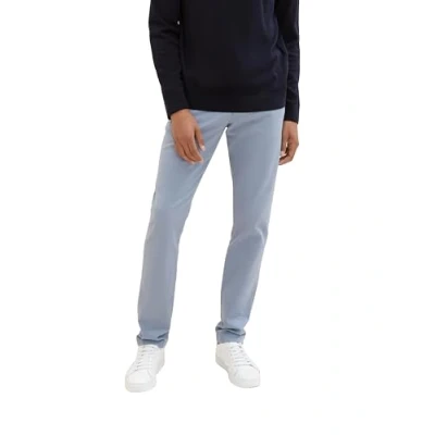 Afbeelding van TOM TAILOR Travis Slim Chino voor heren, 34818 Lichtblauwe Zig Zag Structure, 30W x 32L