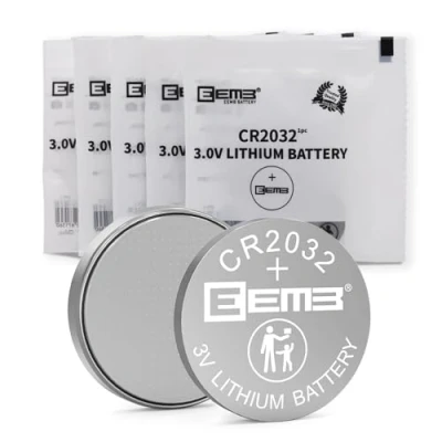Afbeelding van EEMB CR2032 Batterij 3V Lithium Li MnO₂ Knoopbatterij 2032 DL2032, ECR2032, LM2032 Compatibel met voor Sleutelhanger, Auto Afstandsbediening, Glucose Monitor, Horloges(5)