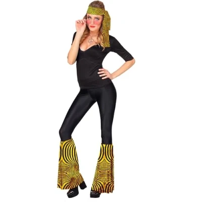 Afbeelding van Widmann Hippieset, jaren 70, hoofdband en manchetten, disco fever, dancing queen, hippie