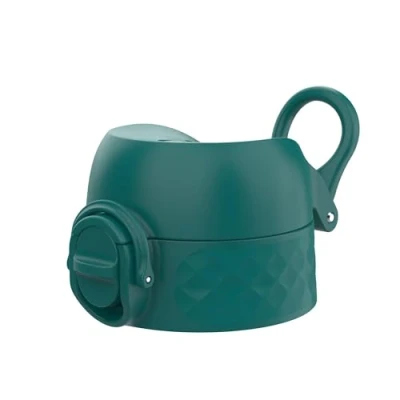 Afbeelding van ION8 Lekvrije Vervangende OneTouch 2.0 Waterfles Deksel, Eenvoudige Bediening met Één Druk, Geschikt voor 350ml, 500ml, 600ml Flessen, Aqua, Klein, Ftalaatvrij BPA vrij Plastic