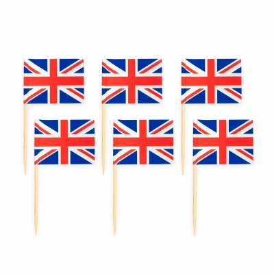 Afbeelding van Cocktailprikkers UK 50 stuks