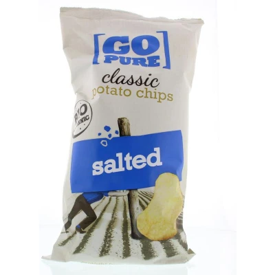 Afbeelding van Go Pure Chips Naturel Gezouten Bio, 125 gram