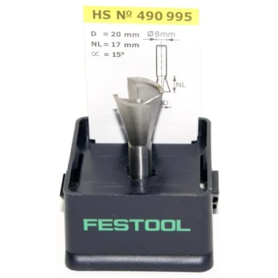 Afbeelding van Festool Accessoires HS S8 D20/17/15 Zwaluwstaartfrees 490995