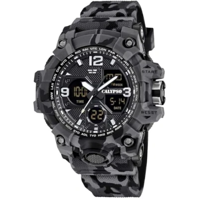Afbeelding van CALYPSO WATCHES Chronograaf X Trem Quartzhorloge, polshorloge, herrenuur, analoog, digitaal, dag, maand