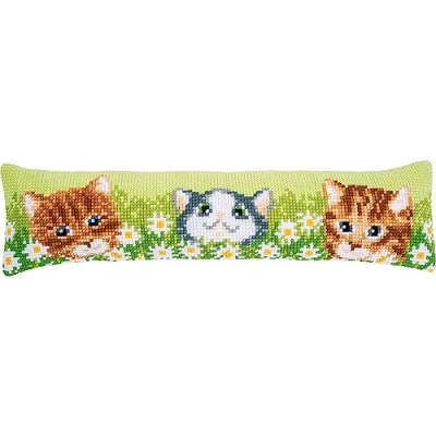 Afbeelding van Vervaco Katten tussen madeliefjes tochtmat pakket PN 0194686
