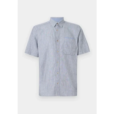 Afbeelding van TOM Tailor Structured Shirt Overhemd, Heren, Maat: 3XL, Navy slub structure