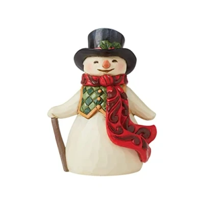 Afbeelding van Enesco Jim Shore Heartwood Creek sneeuwpop met lange sjaal, 10,7 cm, meerkleurig