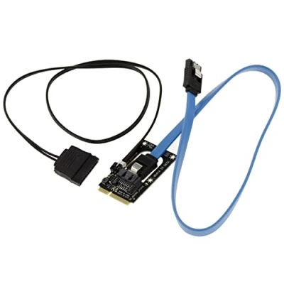 Afbeelding van KALEA INFORMATIQUE SATA naar mSATA adapter met voeding voor harde schijf, ter vervanging van een SSD door conventionele HDD