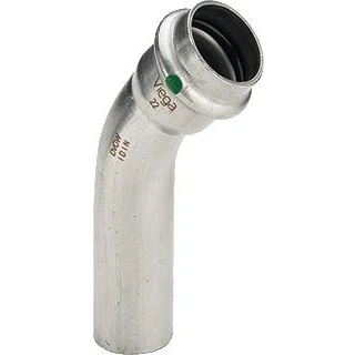 Afbeelding van Viega sanpress inox bocht 45 sc mof spie 42mm 435431 435 431