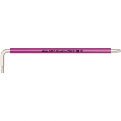 Afbeelding van Wera 3967 SXL HF TORX® Stiftsleutel Multicolour met vasthoudfunctie, lang, RVS, TX 20 x 137 mm 05022684001