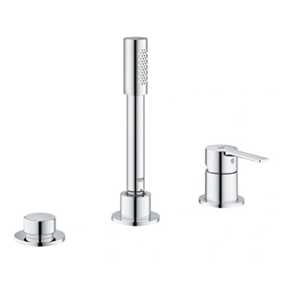 Afbeelding van GROHE Lineare New afbouwdeel voor 3 gats badrandkraan met omstel