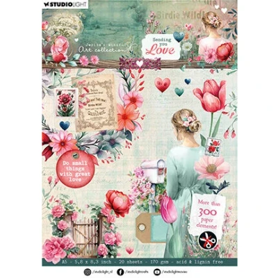 Afbeelding van Paper Pad Elements Sending You Love nr.287