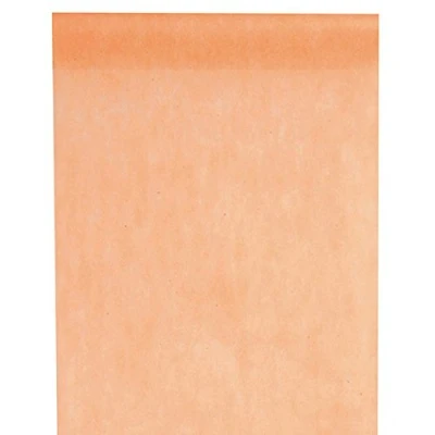 Afbeelding van Santex Tafelloper op rol polyester zalmroze 30 cm x 10 m Feesttafelkleden