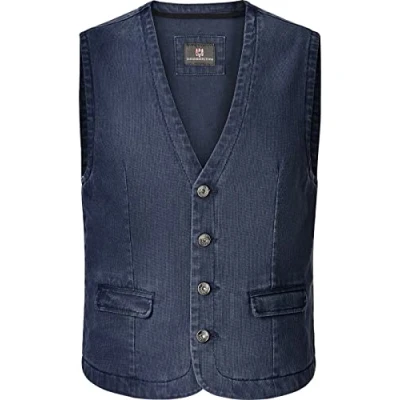 Afbeelding van Jan Vanderstorm gilet Plus Size TORELL blauw