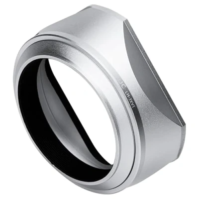 Afbeelding van JJC Aluminium lenskap met dop voor Fujifilm Fuji X100VI X100V X100F camera&#039;s, vervangt LH X100 compatibel 49mm filters Zilver