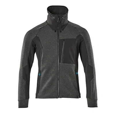 Afbeelding van Mascot 17484 319 09 Geavanceerde High Collar Modern Fit Sweatshirt met Rits, Maat M, Zwart