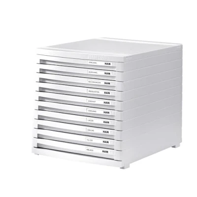 Afbeelding van HAN CONTUR 1510 12 Ladebox Wit DIN A4, B4, C4 Aantal lades: 10