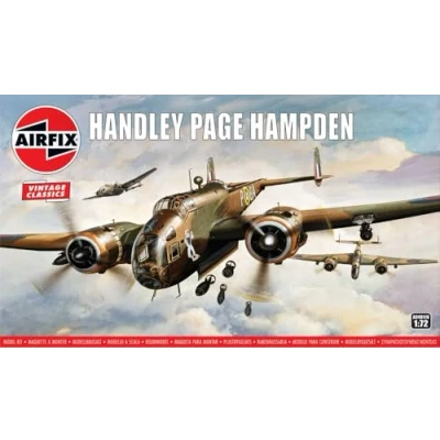 Afbeelding van 1:72 Airfix 04011V Handley Page Hampden Vintage Classics Propeller Vliegtuig Plastic Modelbouwpakket
