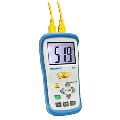 Afbeelding van Peaktech 5115 digitale thermometer 2 kanaals Type K ( 50 ... + 1300 C)