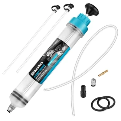 Afbeelding van DURATECH 500 ml Olie Extractiepomp, Injectiespuit, Vloeistofzuiger met 2 Slangen en Reserve Ringen, Voor het Afzuigen Injecteren van Vloeistoffen