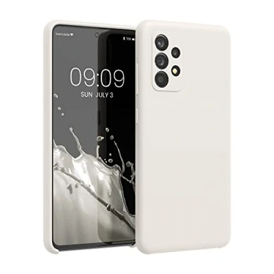 Afbeelding van kwmobile telefoonhoesje compatibel met Samsung Galaxy A52 / 5G A52s hoesje Zachte case voor smartphone Back cover in maanglans