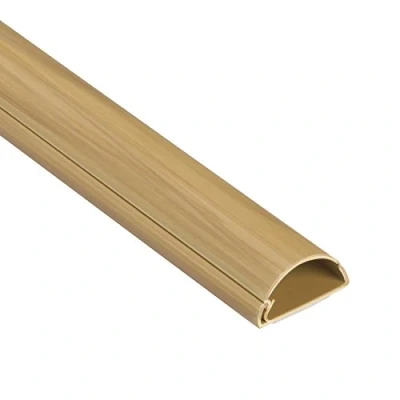 Afbeelding van D Line Mini zelfklevend kabelgoot, decoratieve zelfklevende kabelafwerking, elektra netjes wegwerken, kabelmanagement, populaire kabelbeheeroplossing 30 mm (B) x 15 (H) 1 meter lengte eikenafwerking (bruin)