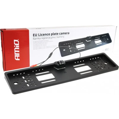 Afbeelding van Kentekenplaathouder met Nightvision camera achteruitrijcamera Universeel XD 402