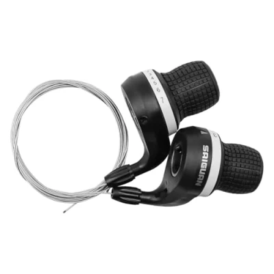 Afbeelding van POFET 21 Speed Fiets Shifter Twist Hendel Mountainbike 3x7 Shift Grip (1 Paar)