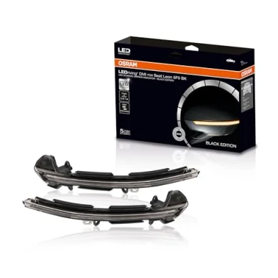Afbeelding van OSRAM LEDDMI 5F0 BK S LEDriving dynamische LED spiegelindicator voor Seat Leon 5F, Ibiza KJ, Arona KJ Black Edition, R06, R10, opvouwbare kartonnen doos, edition